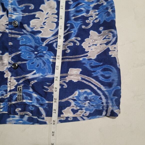 G By Guess Jeans Brand Hawaiian Camp Tropical Shirt NWOT Small - Picture 4 of 8